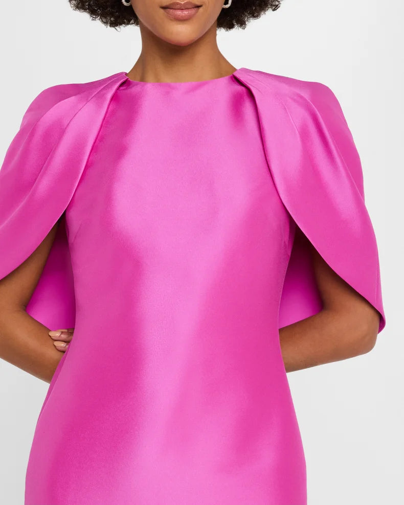 Mikado Cape Sheath Dress Charming and unique design Beautiful generous simple