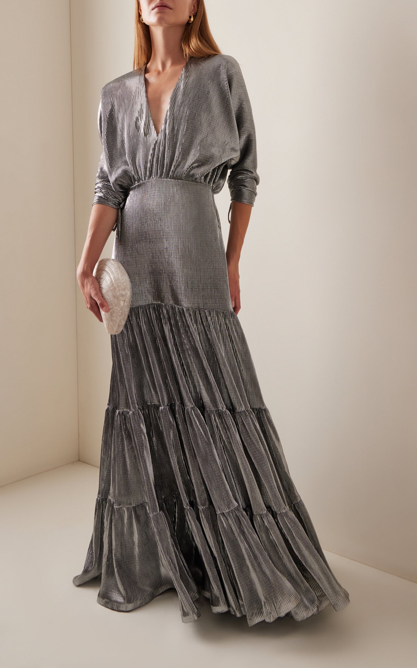 Simple gentle beautiful and grand Exclusive La Dorada Crinkle Dress