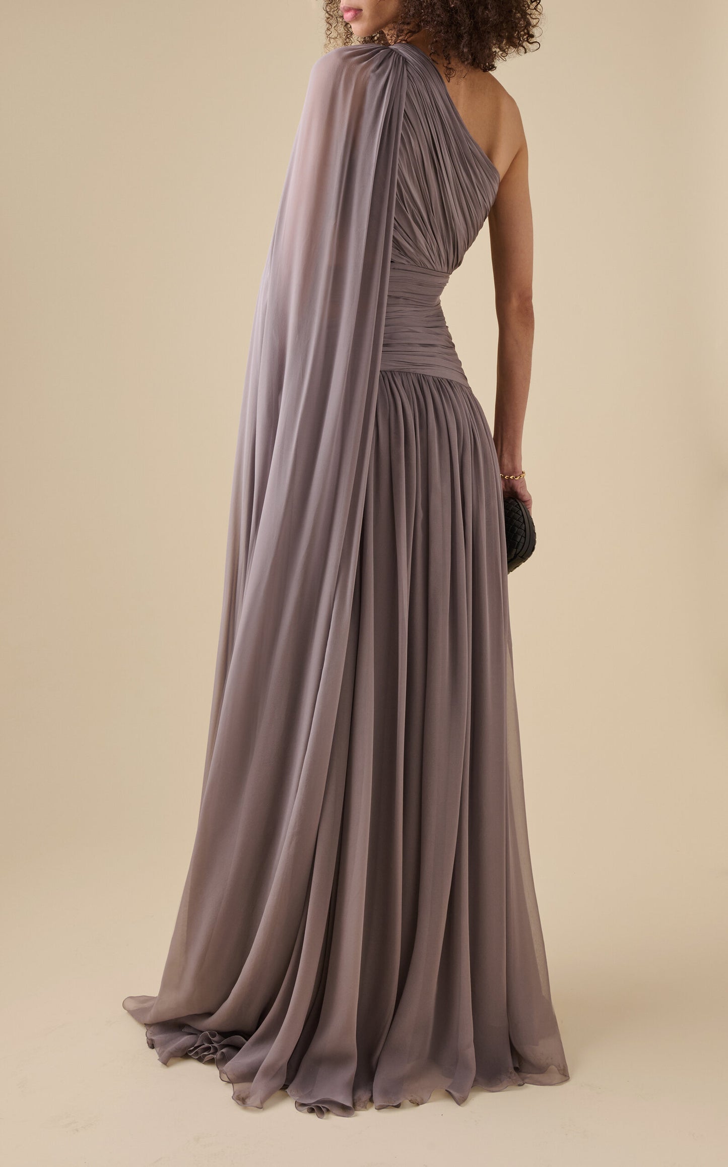 Cut-out Draped Silk Gown Simple gentle beautiful and grand