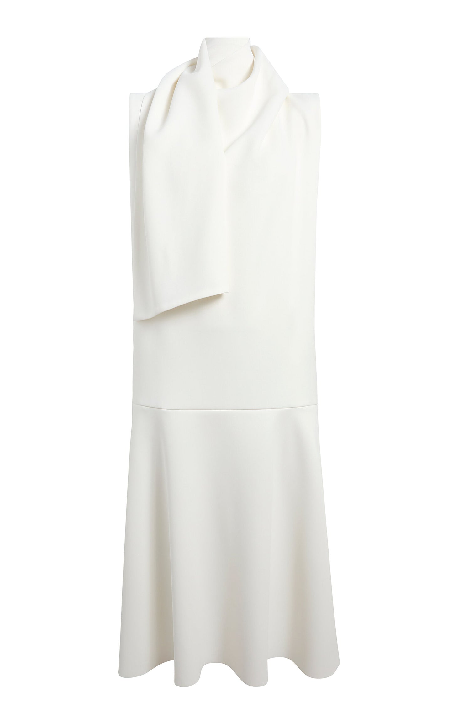 Draped Crepe-Satin Midi Dress Full of charm simple and atmospheric