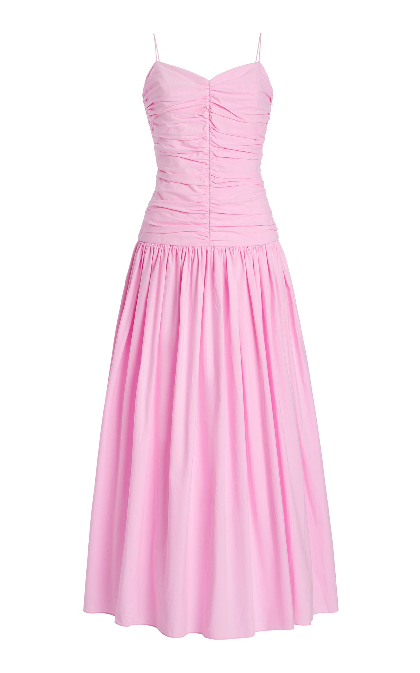 Exclusive Gathered Cotton Drop-Waist Dress