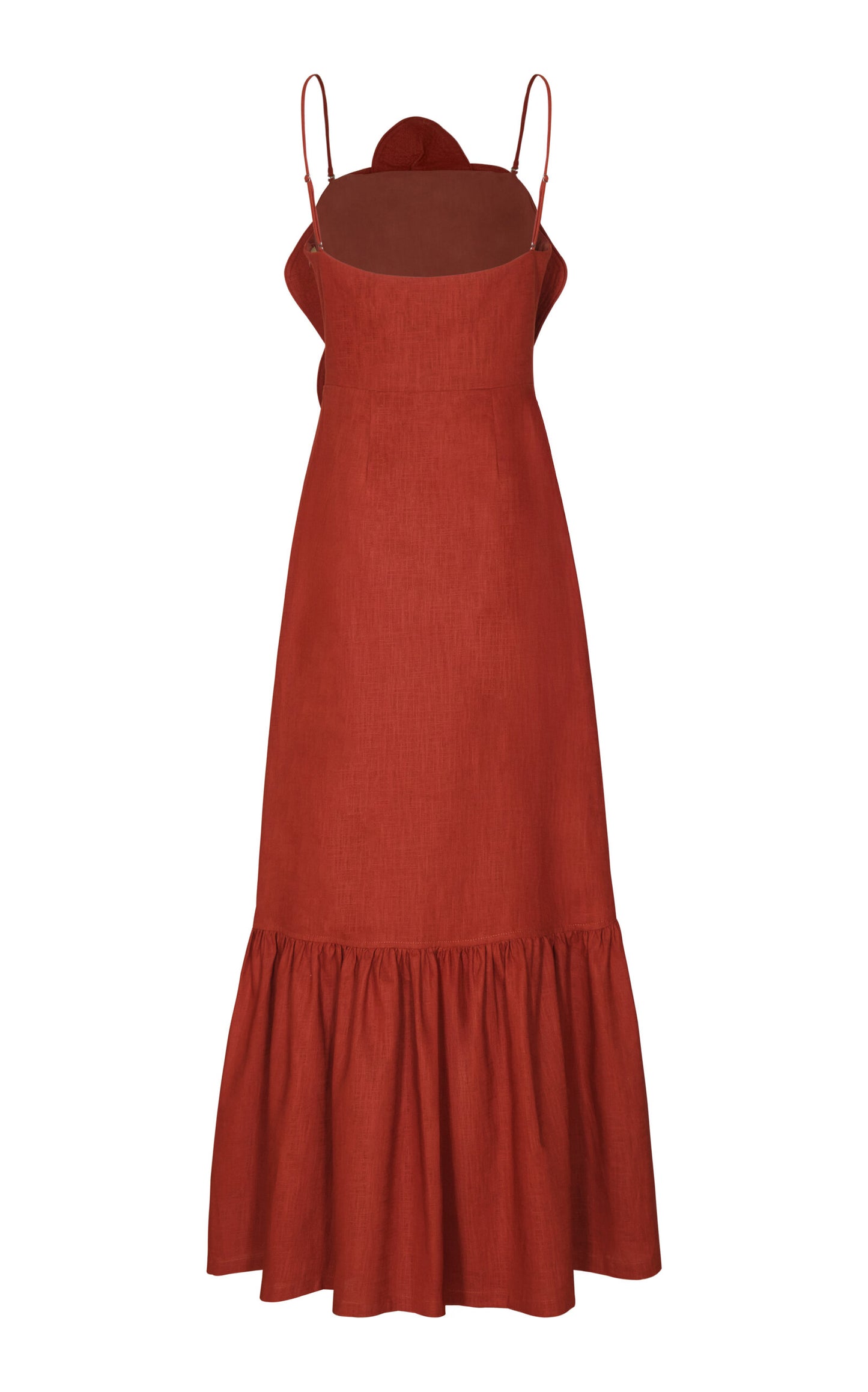 Party Dresses Muy Caribeña Appliquéd Linen Gown Gentle beautiful and grand