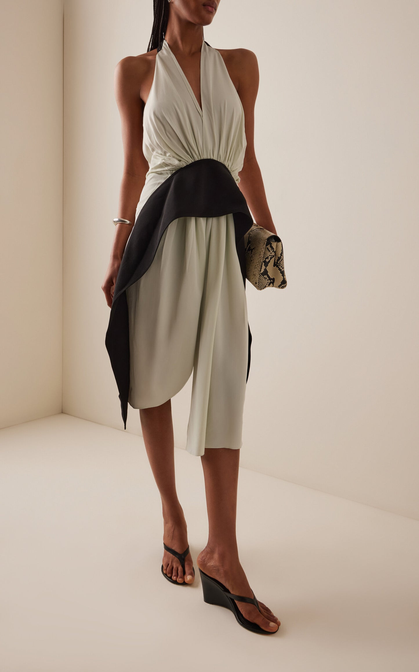 Piera Pleated Slip Dress Piera Simple gentle beautiful and grand