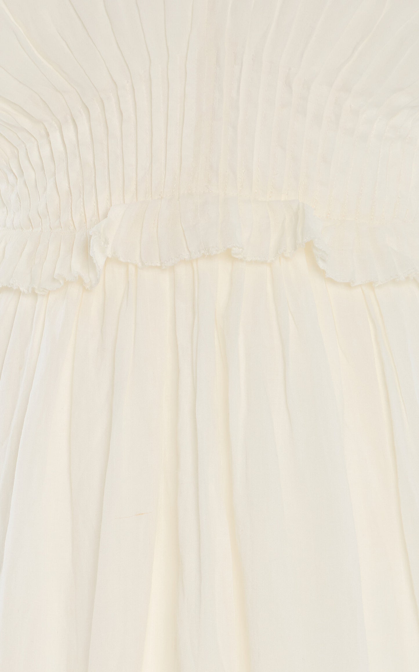 Zora Pleated Voile Midi Dress Simple gentle beautiful and grand