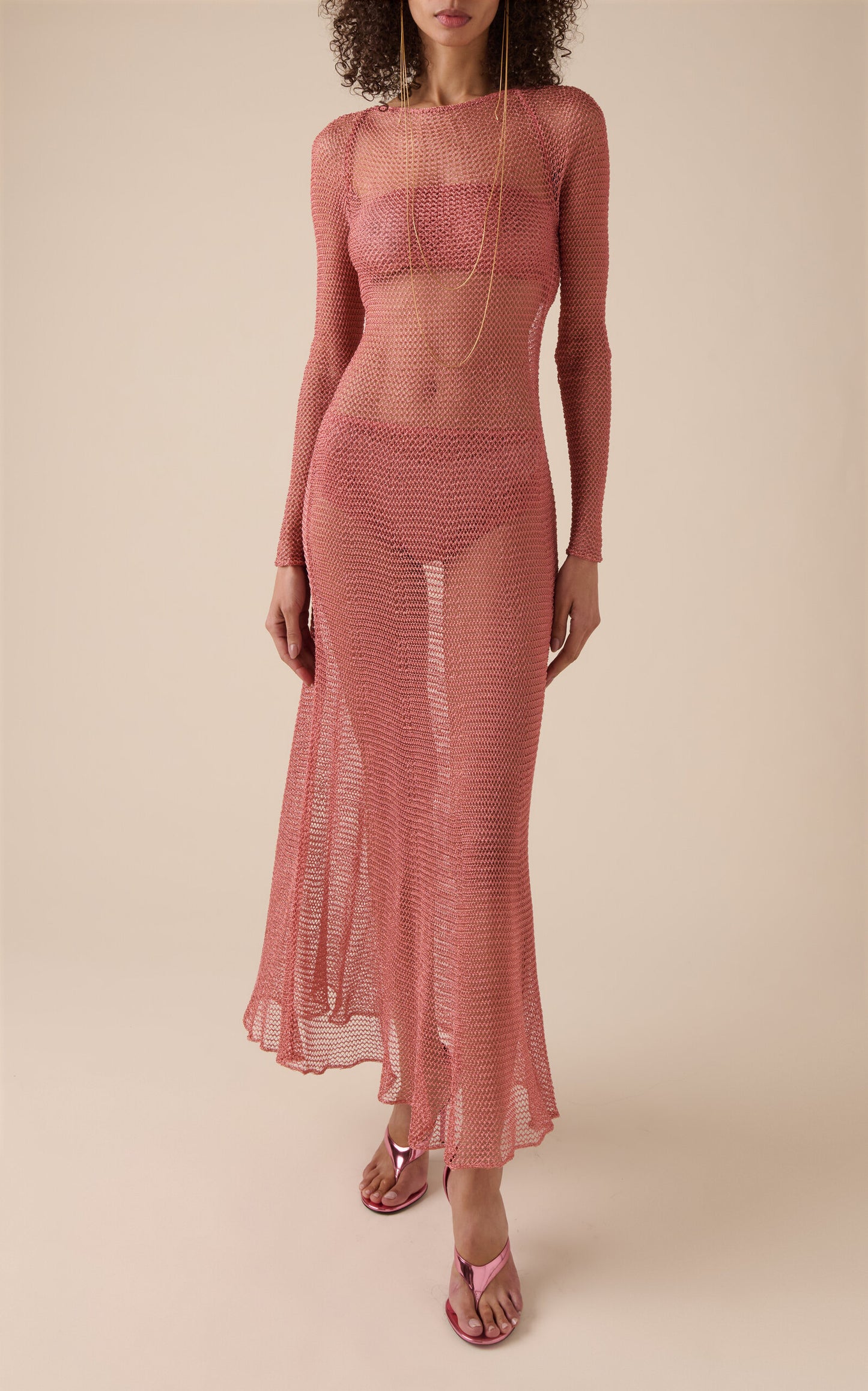 Knit Midi Dress Simple gentle beautiful and grand