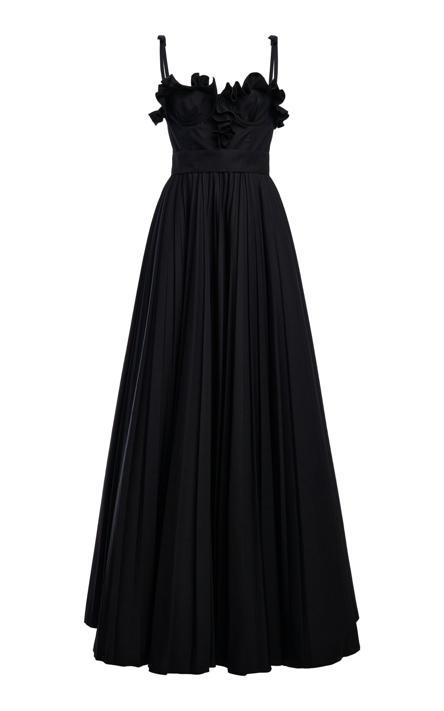 Ruffled Cotton-Poplin Maxi Dress Simple gentle beautiful and grand