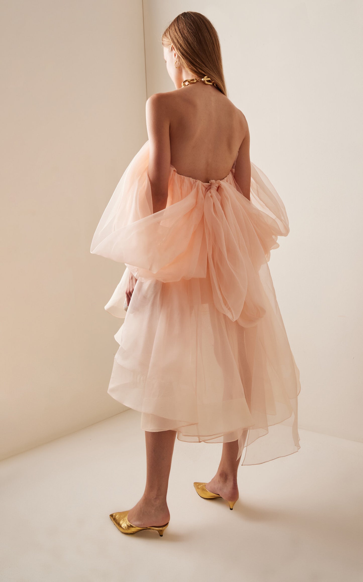 Crush Strapless Silk Mini Dress Simple gentle beautiful and grand