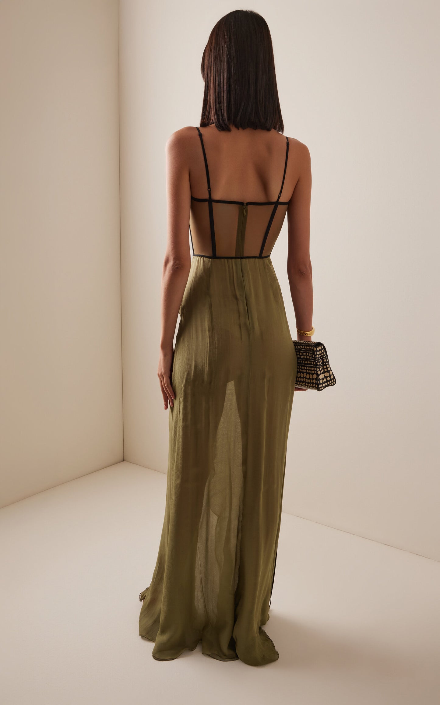 Mae Draped Silk Corseted Gown Simple gentle beautiful and grand