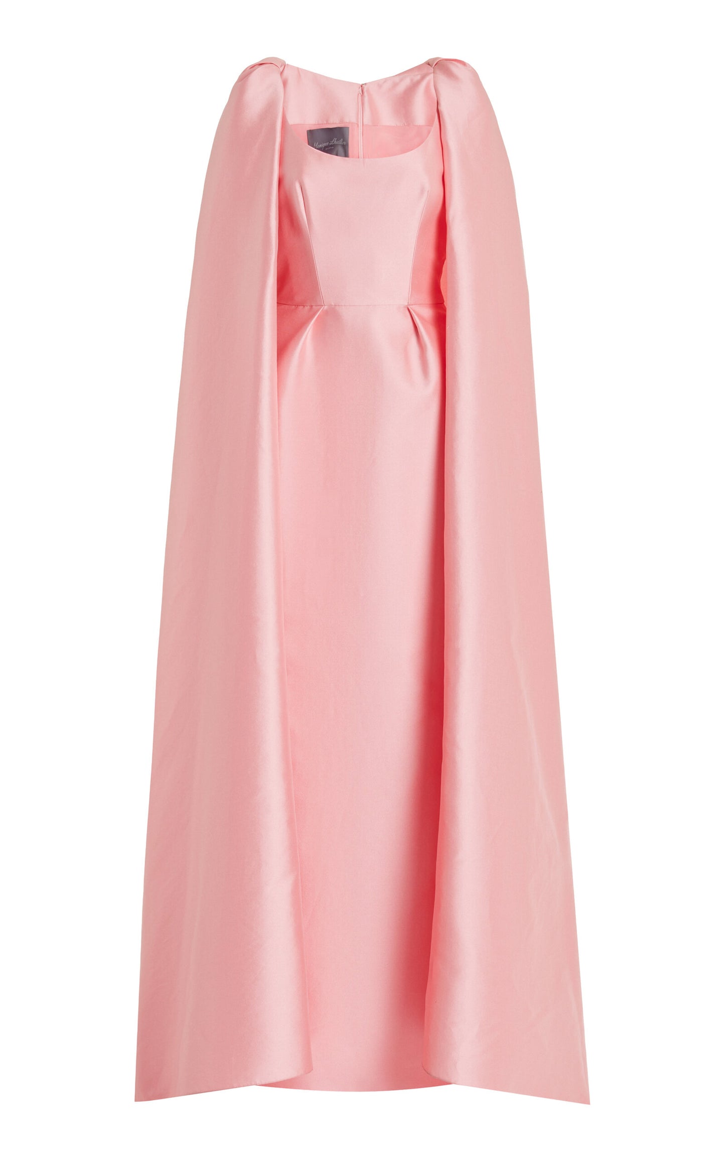 Party Dresses Cape-Effect Silk-Blend Gown Gentle beautiful and grand