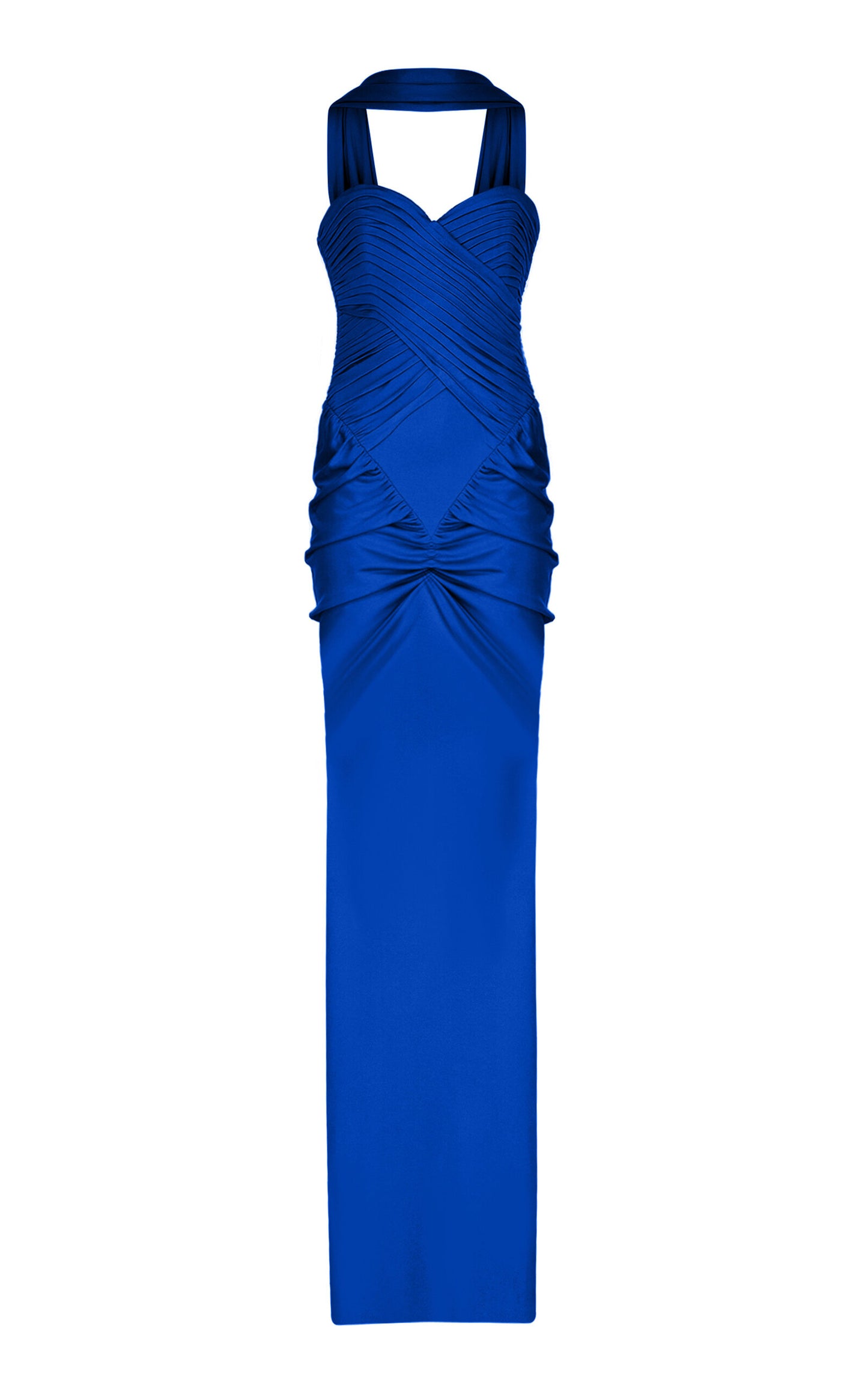 Samsara Ruched Satin Maxi Dress Simple gentle beautiful and grand