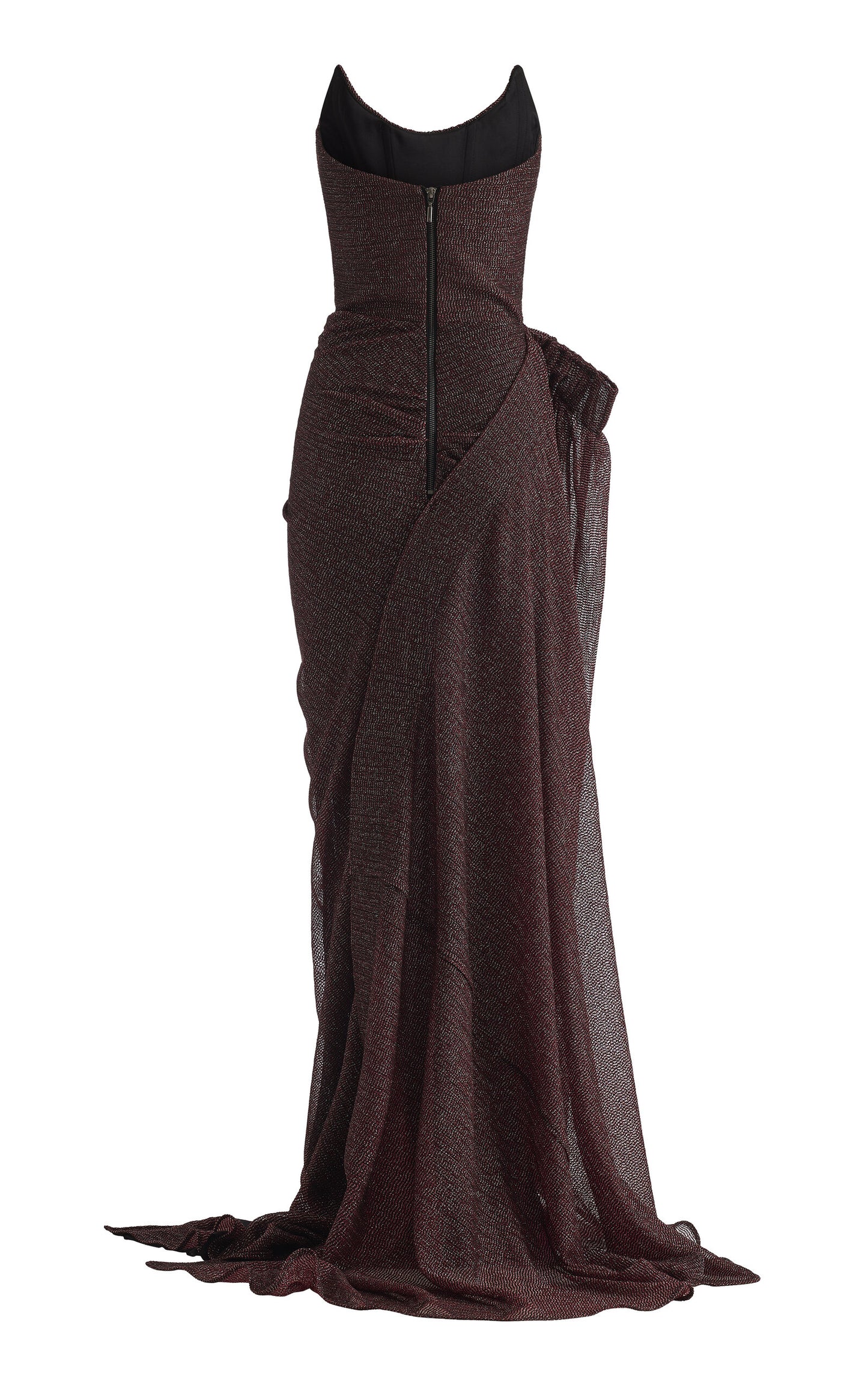 Riedel Flounce Satin Gown Gentle beautiful and grand