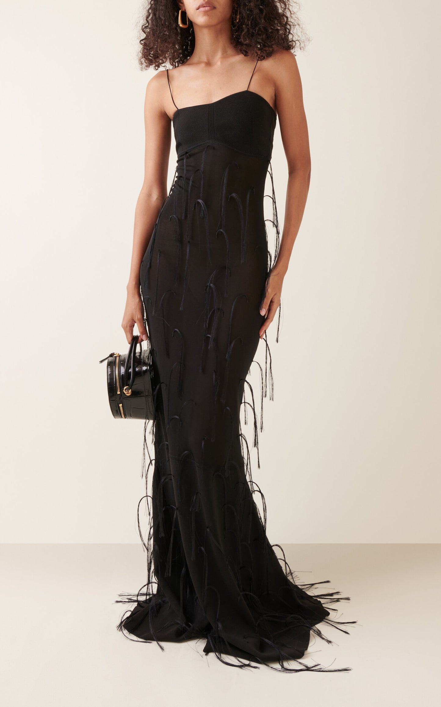 Party Dresses Fino Fringed Gown Fino Gentle beautiful and grand