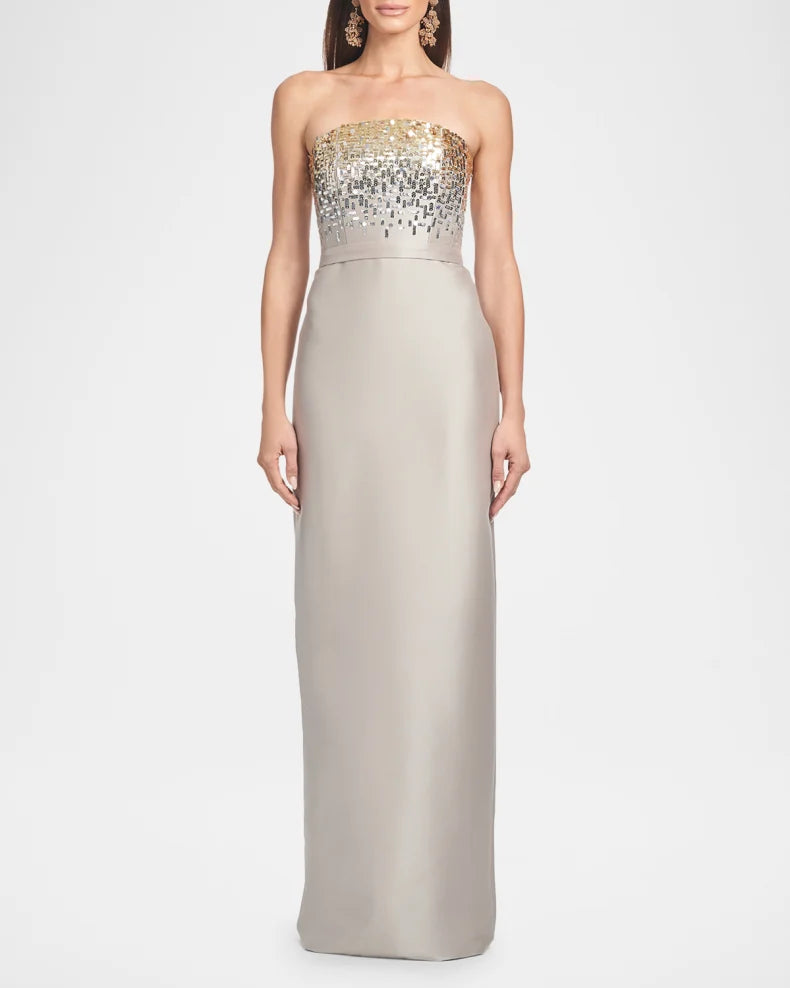 Phaedra Strapless Sequin Degrade Gown Charming and unique design Beautiful generous simple