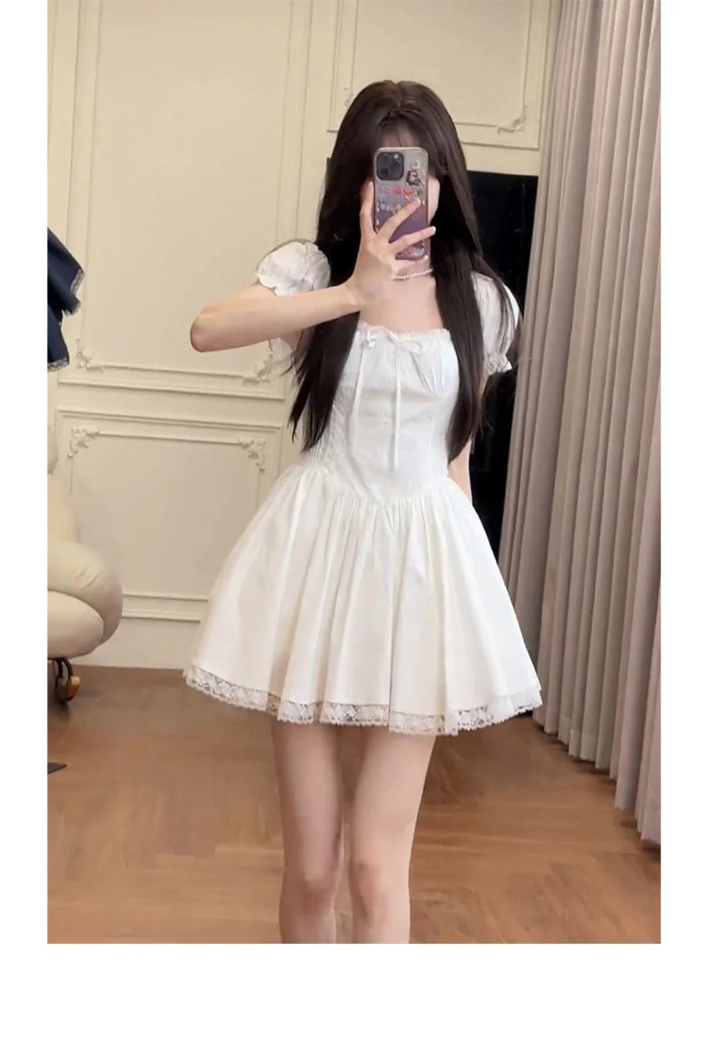 Simple A line Spaghetti Straps Short Homecoming Dresses Party Dress Birthday Outfits simple gentle atmospheric and unique desi Bring summer colors to enhance whiteness
