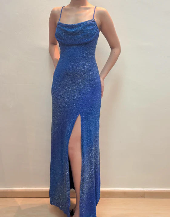Strap pleated A-line sleeveless long Homecoming Dresses