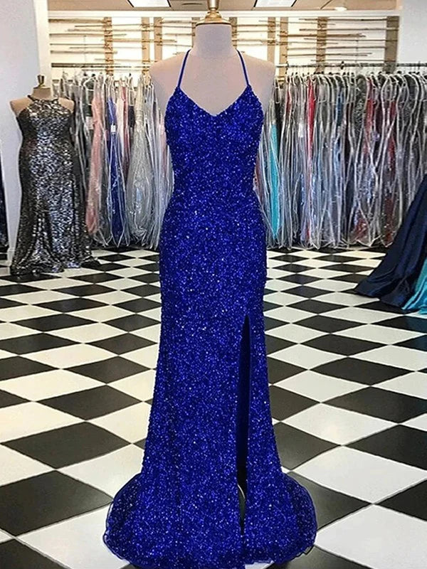 Velvet Sequins V-neck Sleeveless Sweep Brush Train Dresses simple gentle atmospheric and unique desi Bring summer colors to enhance whiteness