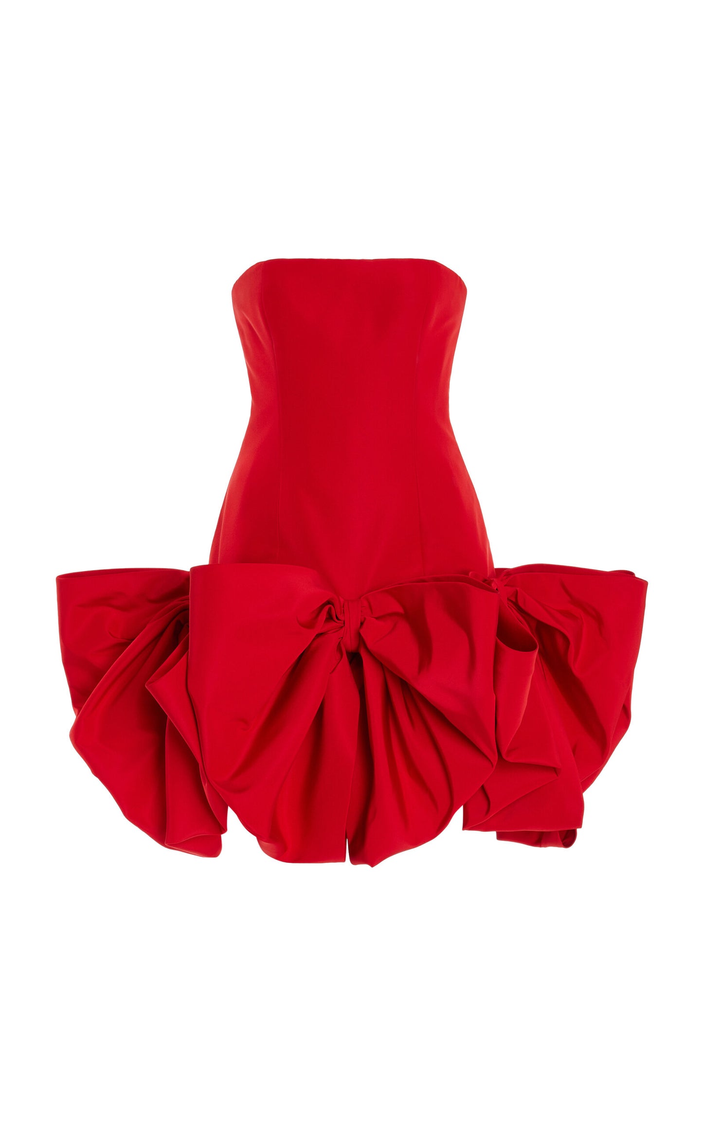 Bow-Detailed Silk Mini Dress Simple gentle beautiful and grand