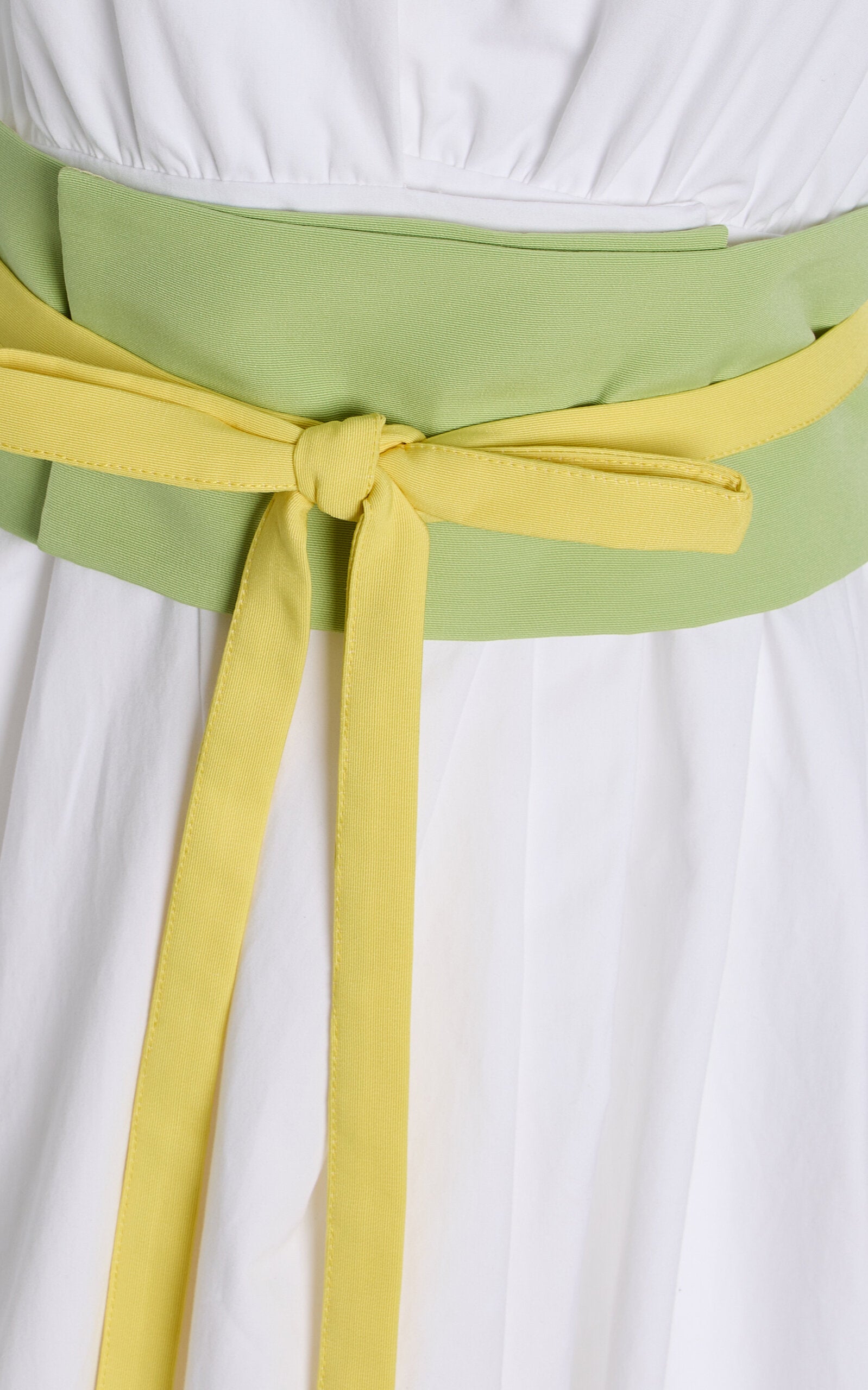 Exclusive Obi Cotton-Poplin Midi Shirt Dress Full of charm simple and atmospheric