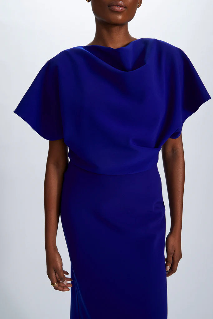 Crepe Draped Gown Simple atmospheric beautiful and unique design