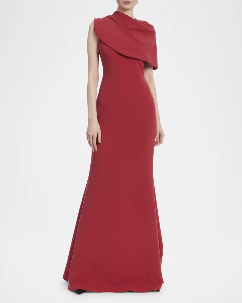 Draped A-Line Gown Charming and unique design Beautiful generous simple