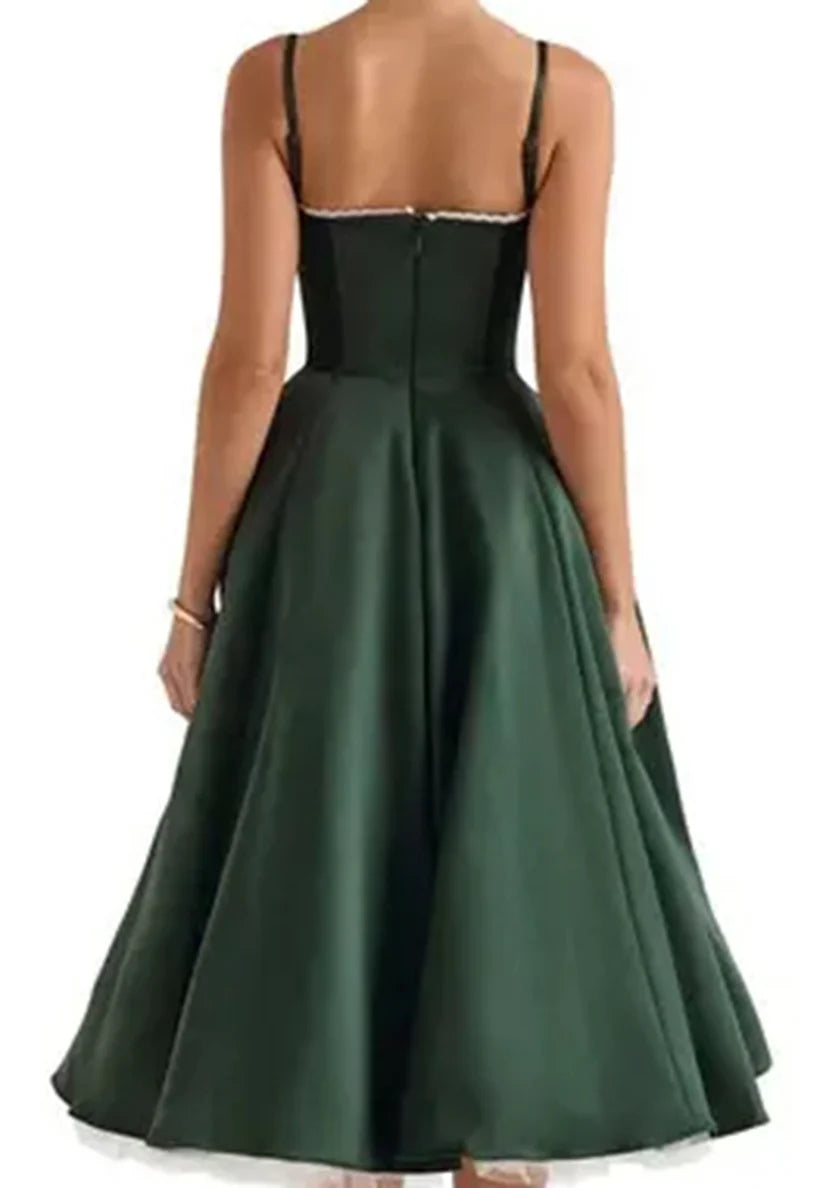 Sweetheart Spaghetti Straps Pleated A-Line Prom Dress Simple gentle beautiful and unique design