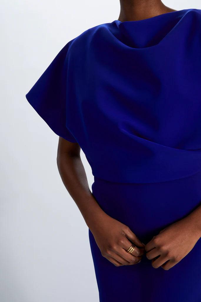 Crepe Draped Gown Simple atmospheric beautiful and unique design