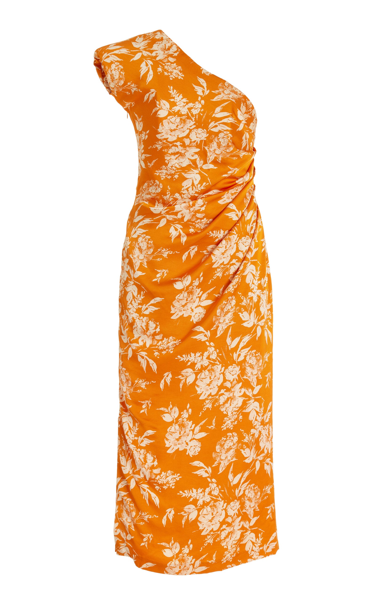 Pad Me One-Shoulder Midi Dress Simple gentle beautiful and grand