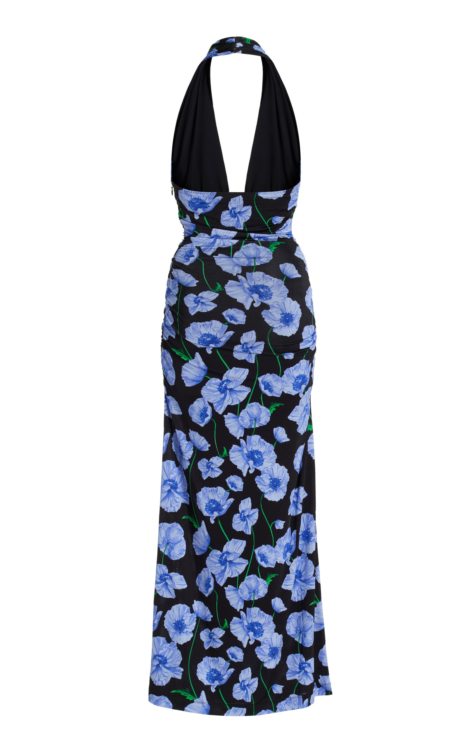 Ruched Jersey Halter Midi Dress Full of charm simple and atmospheric