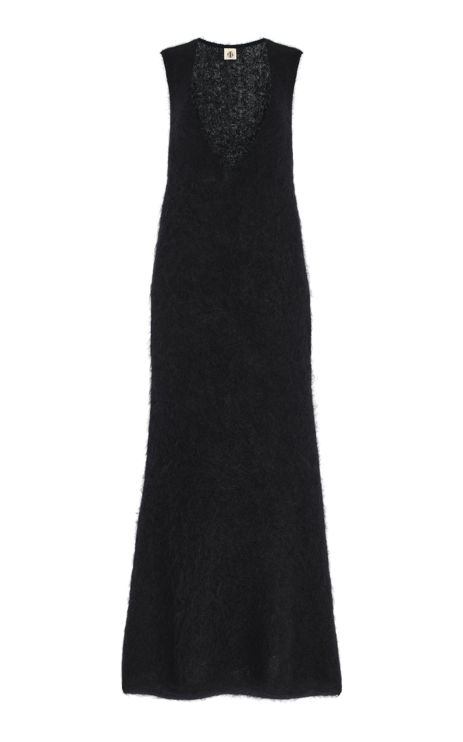 Ladies' Spring And Summer Vacation Cape-Detailed Roma Knit Mohair-Blend Gown