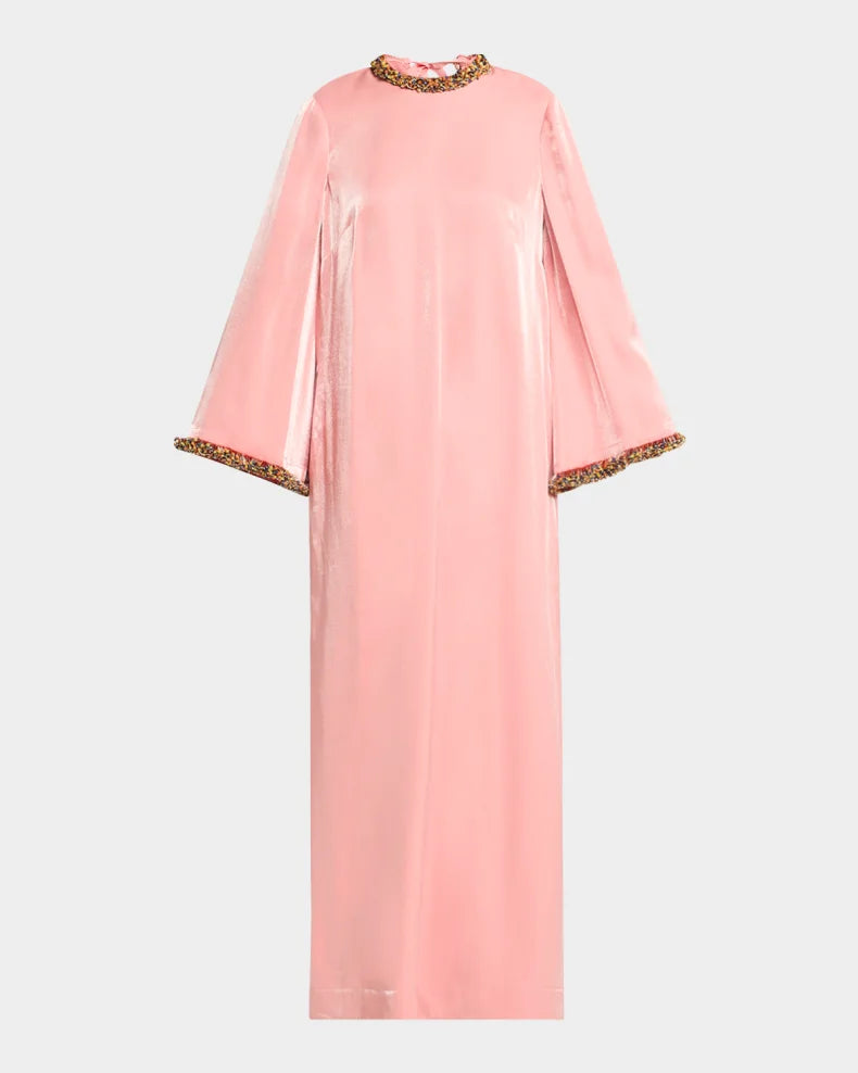 Charming and unique design Beautiful generous simple Orion Beaded Trim Gown