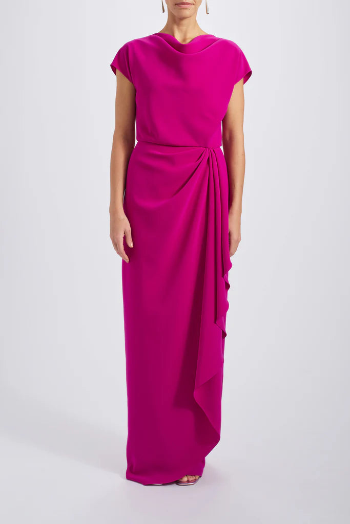 Draped Crepe Gown  Simple atmospheric beautiful and unique design