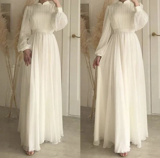Prom Dress Custom Made Evening Dress Simple atmospheric gentle