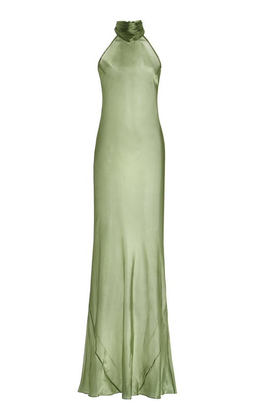 Sienna Satin Organza Gown Gentle beautiful and grand