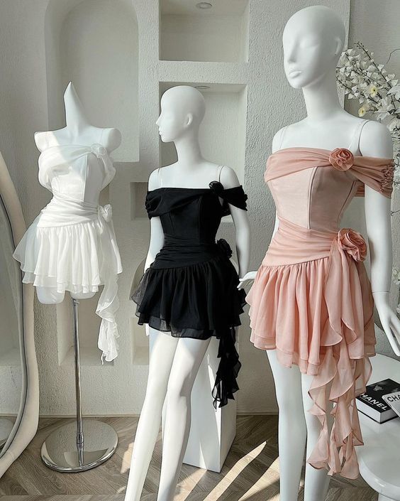 Simple Off The Shoulder Chiffon Birthday Dress Homecoming Dresses