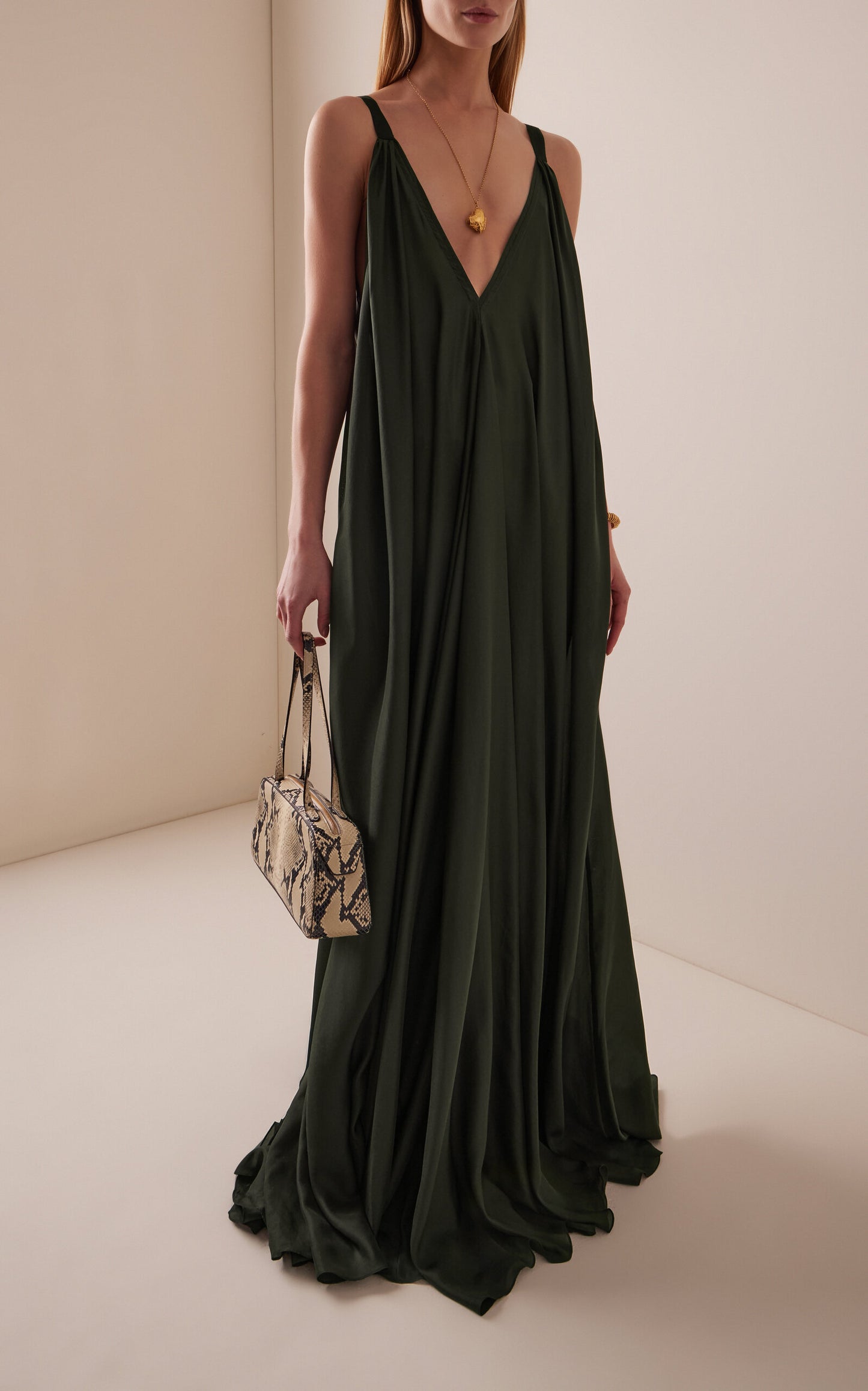 Exclusive Theatre for Dreamers Parachute Silk Dress Gentle beautiful and grand