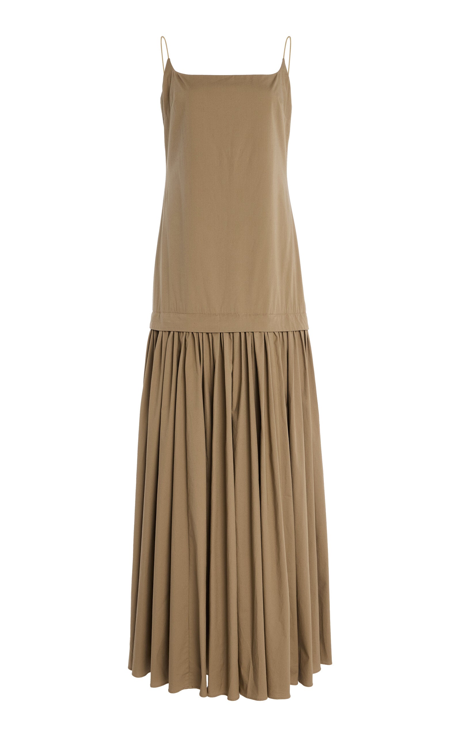 Ari Stretch-Cotton Maxi Dress Full of charm simple and atmospheric