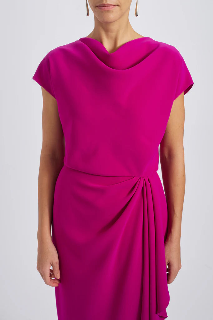 Draped Crepe Gown  Simple atmospheric beautiful and unique design