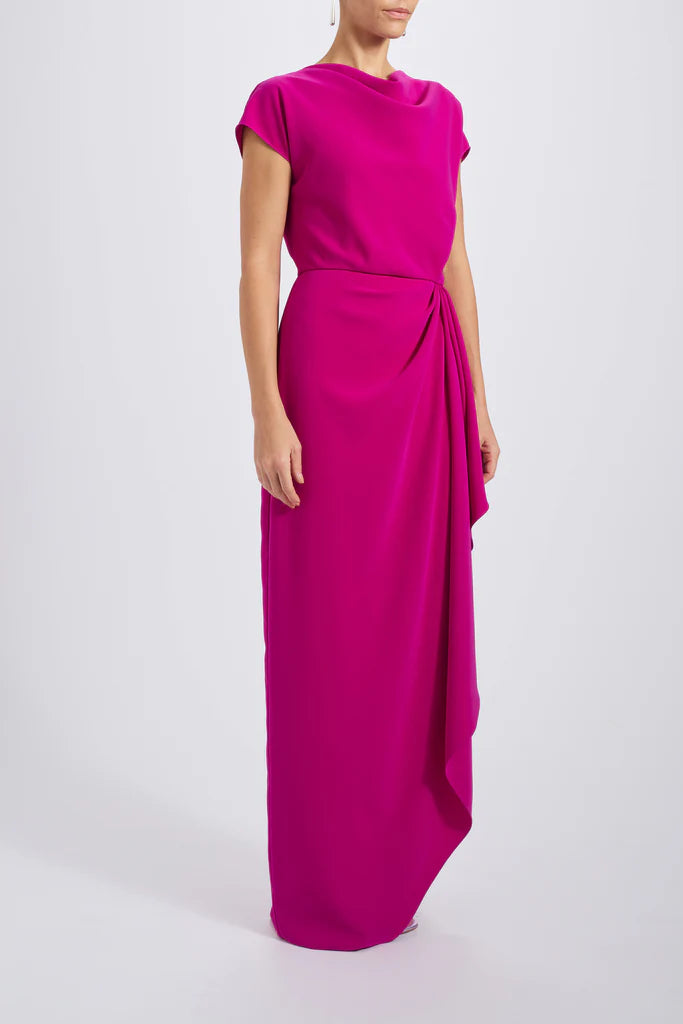 Draped Crepe Gown  Simple atmospheric beautiful and unique design