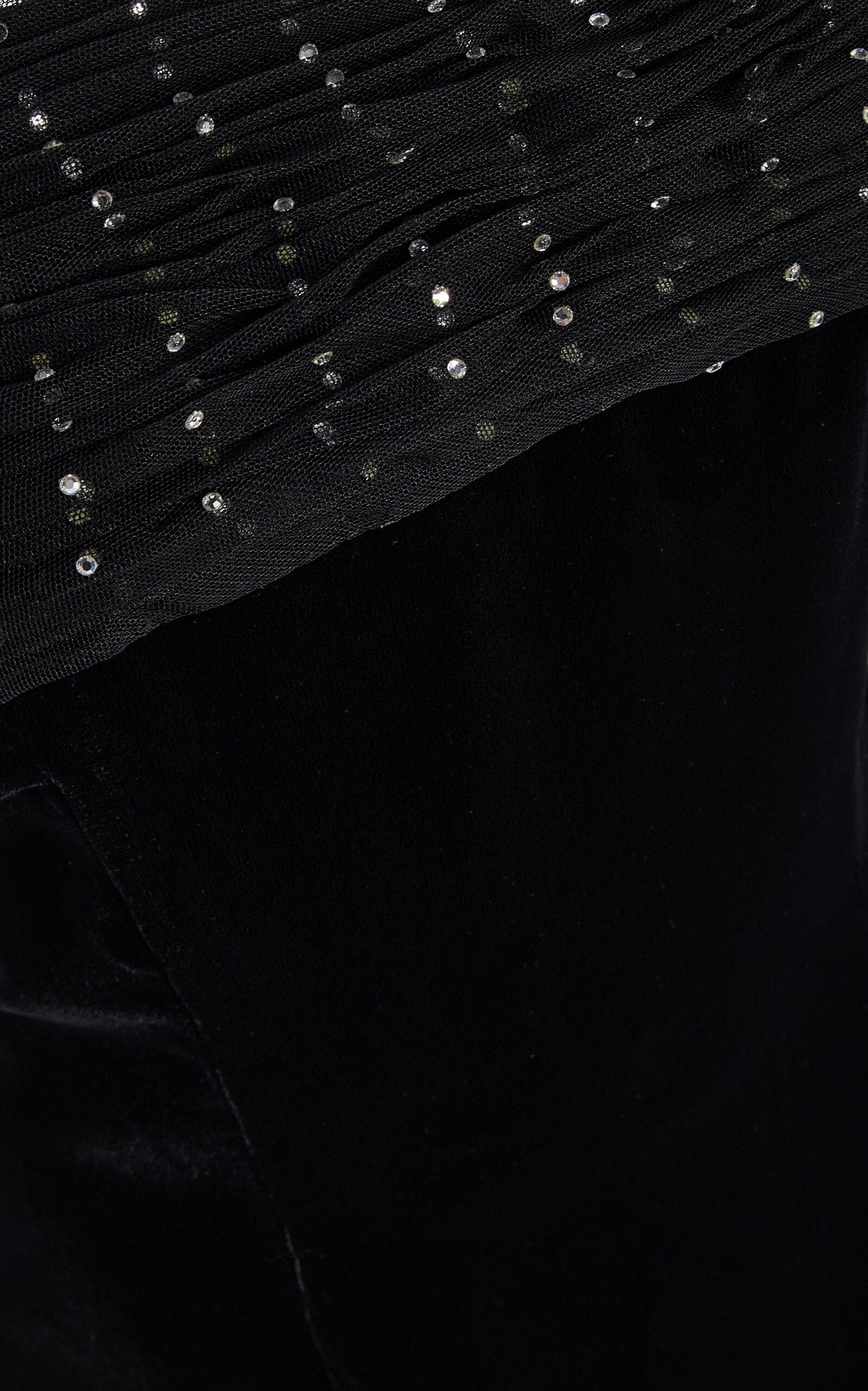 Valentino Boutique 90s Embellished Velvet Gown