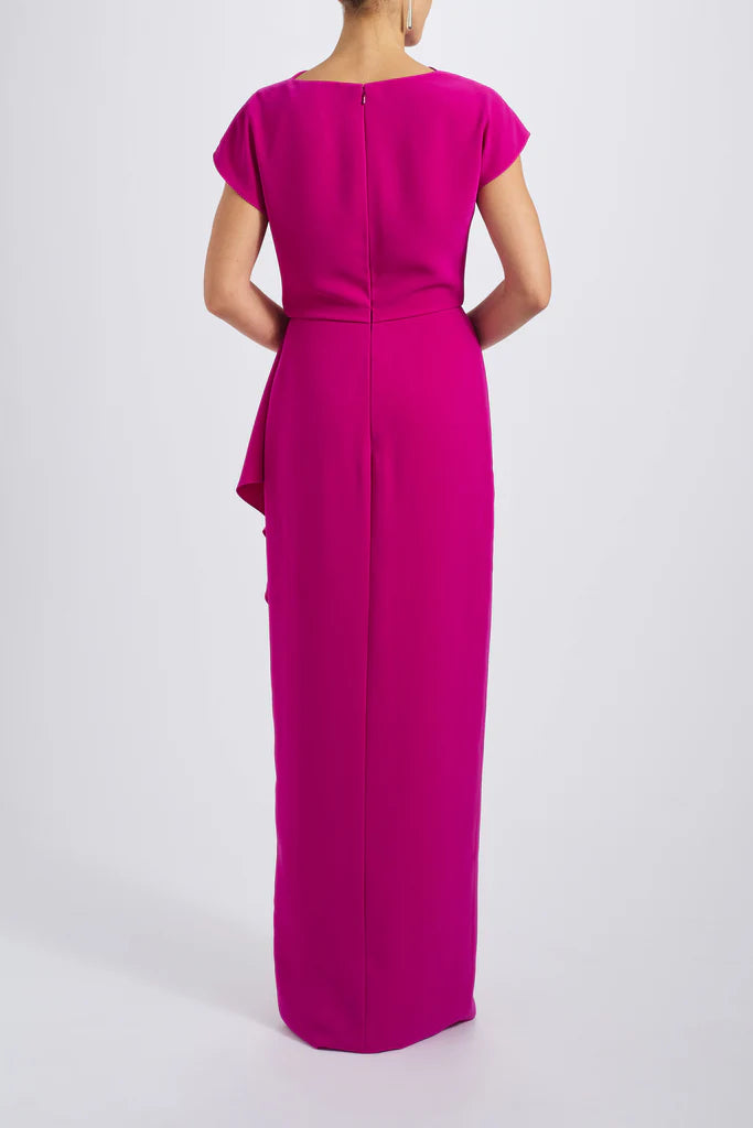 Draped Crepe Gown  Simple atmospheric beautiful and unique design