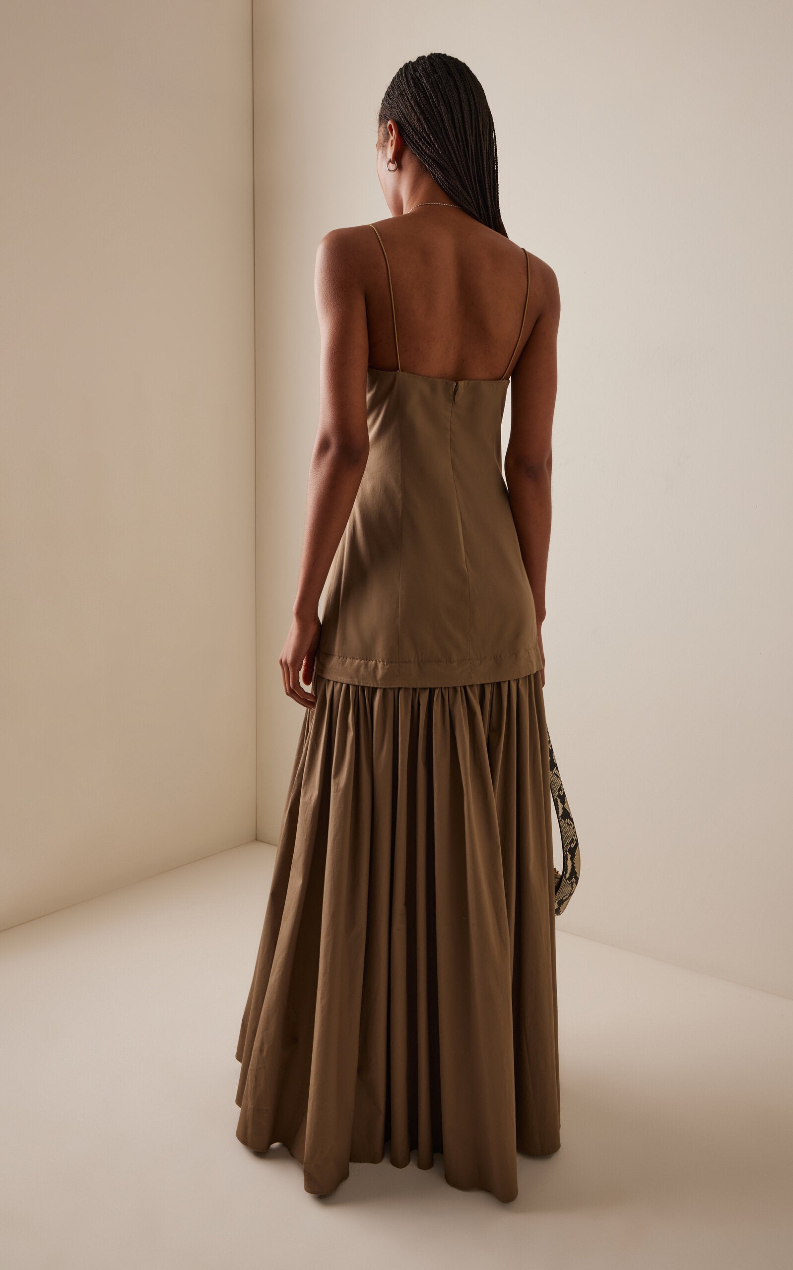 Ari Stretch-Cotton Maxi Dress Full of charm simple and atmospheric