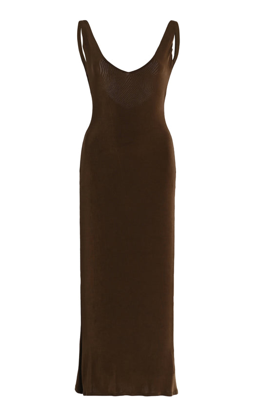 Simple gentle beautiful and grand Iman Supermodel Knit Midi Dress