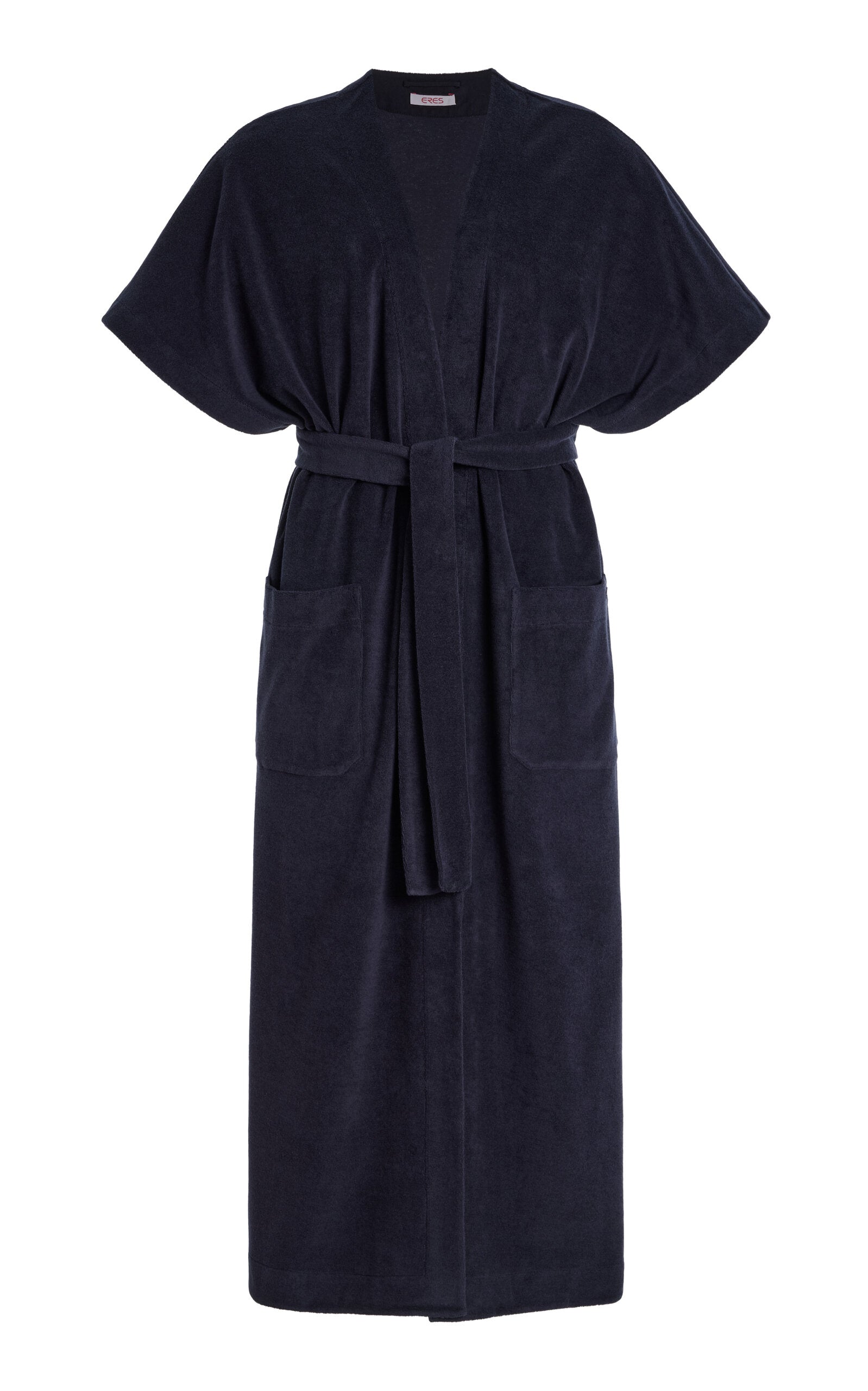 Ladies' Spring And Summer Vacation Cape-Detailed Roma Layered Thalasso Cotton Terry Robe