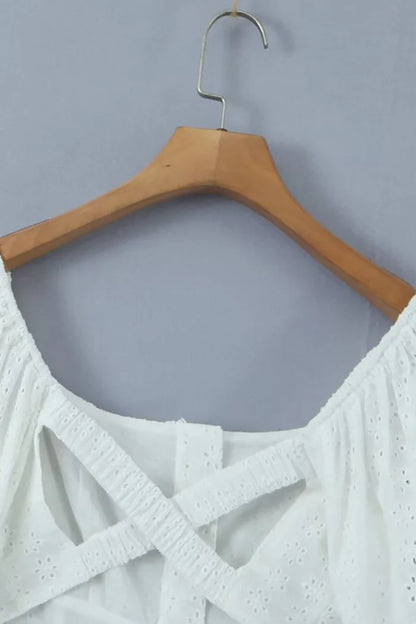Classy White Long Sleeves Short Graduation Dress