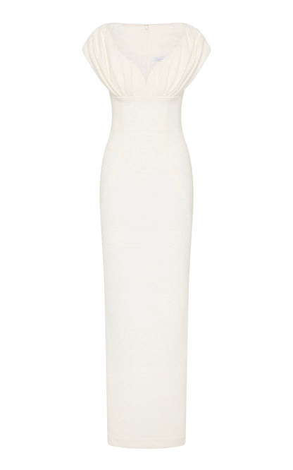 Myra Gathered Gown  Myra Recycled  Gentle beautiful and grand