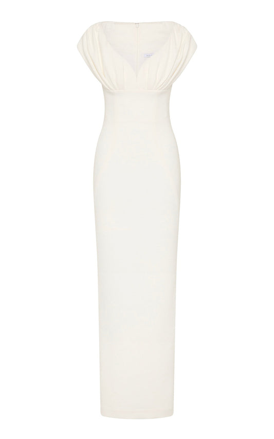 Myra Gathered Gown  Myra Recycled  Gentle beautiful and grand