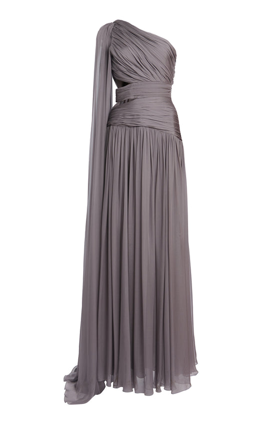 Cut-out Draped Silk Gown Simple gentle beautiful and grand