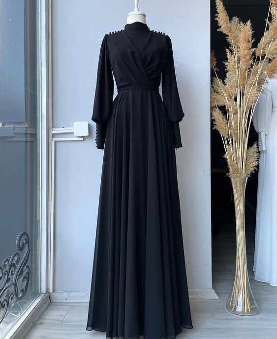 Prom Dress Custom Made Evening Dress Simple atmospheric gentle