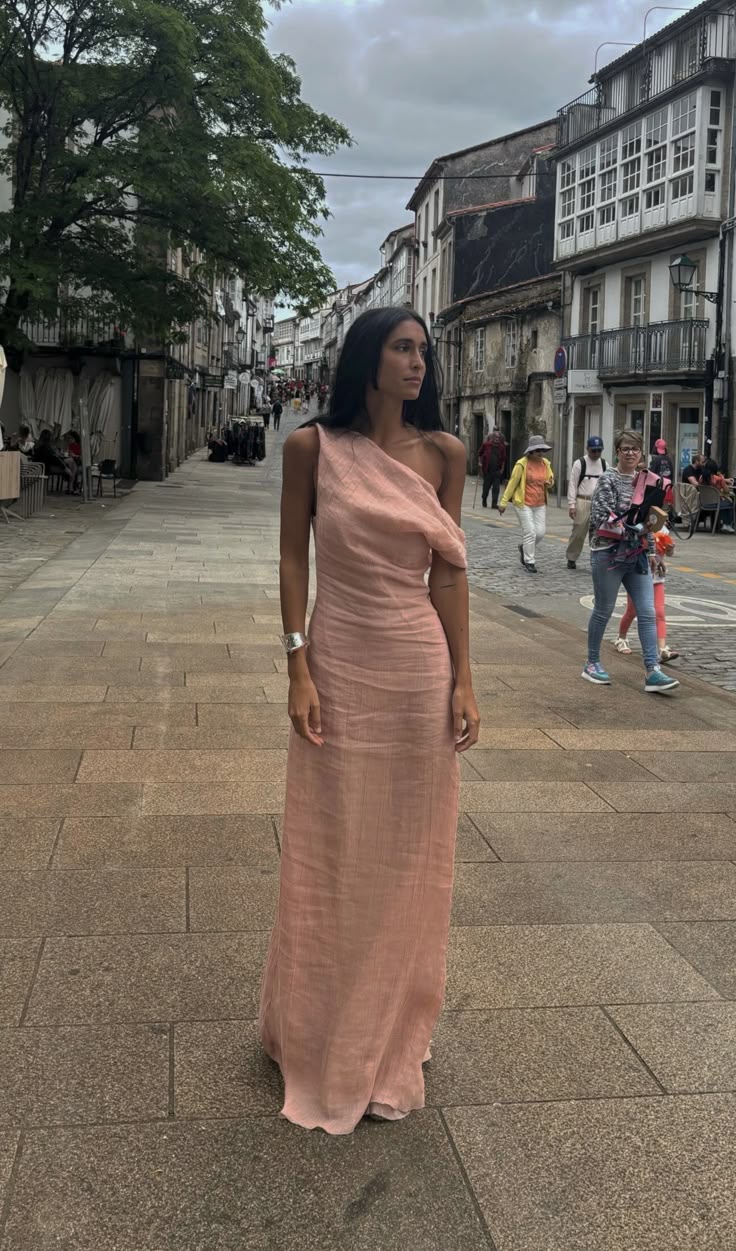 Pink Evening Dress Long Prom Dresses