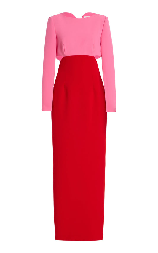 Cutout Crepe Gown Gentle beautiful and grand